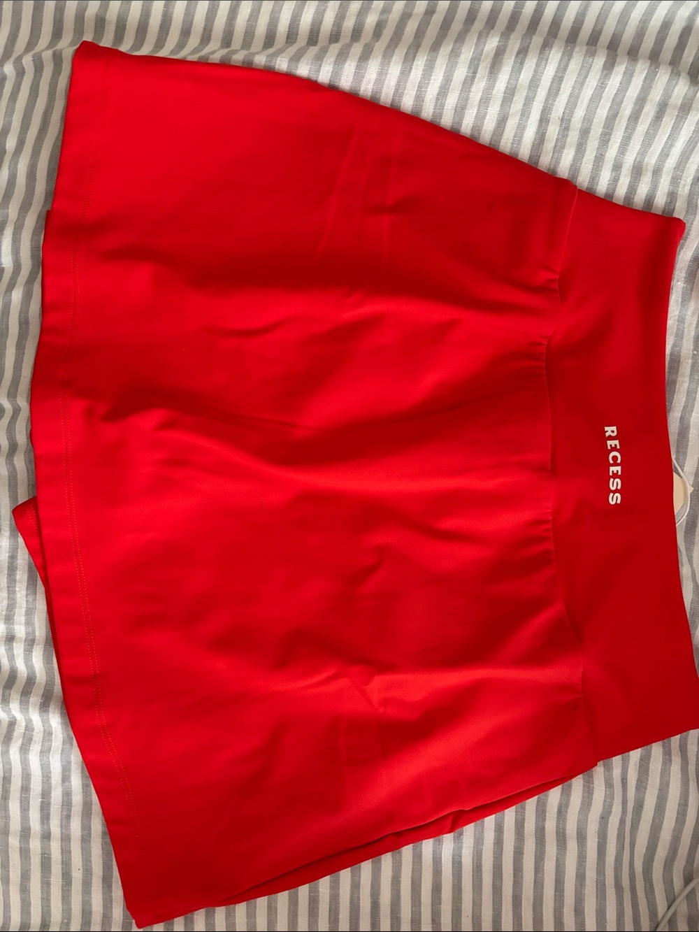 NWT Recess ๐พ smith skort in Poppy pickleball tennis mini skirt active skirt red - Picture 7 of 7